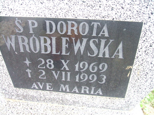 Dorota Wróblewska 1969 Kamienna Góra gmina wiejska - Grobonet - Wyszukiwarka osób pochowanych