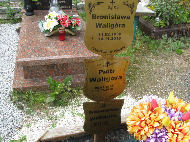 Franciszek Bronisław Waligóra 1956 Kamienna Góra gmina wiejska - Grobonet - Wyszukiwarka osób pochowanych