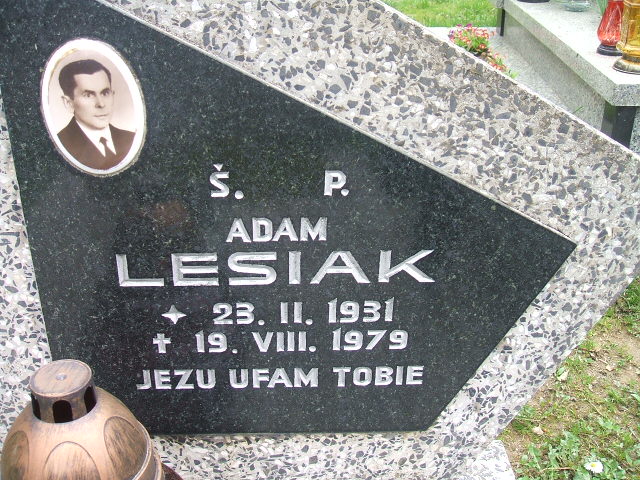 Adam Lesiak 1931 Kamienna Góra gmina wiejska - Grobonet - Wyszukiwarka osób pochowanych